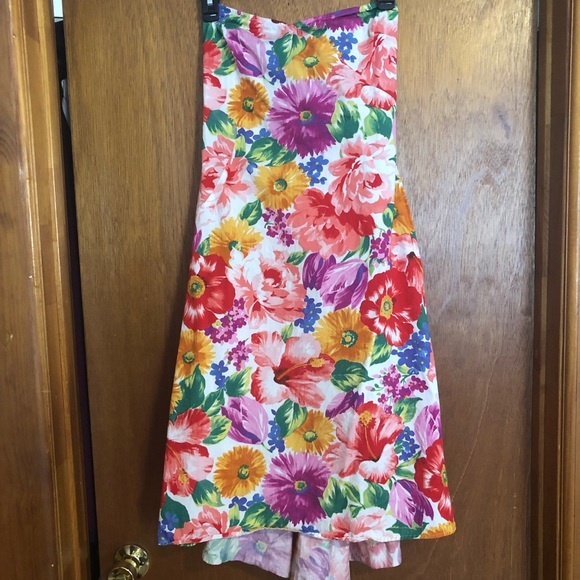 Dolce and Gabbana vintage floral strapless dress - Picture 4 of 11